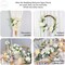,Set of 2 for Wedding Welcome Ceremony Sign,Artificial Wedding Arch Flowers
